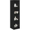 vidaXL Credenza Rovere Nero 35 x 37 x 142 cm Legno ingegnerizzato