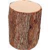 HAKIDZEL Base Tronco in Legno Realistico per Decorazioni Natalizie, Supporto Rustico per Albero di Natale Finto, per Decorazione Domestica e Porta Candela