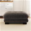 MOHUANG Pouf, design raffinato ed elegante - Questo divano è realizzato in morbido, resistente ed elegante tessuto vintage in chenille, Marrone