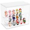 Joodyyoo Vetrina Espositiva Vetrina Acrilico con Porta e 3 Ripiani supporto di Pop Figura, Teca Plexiglass per Collezione, Antipolvere Teca Espositiva