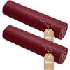 Wusboo 2 Rotoli Runner tavola in Tessuto Non Tessuto, Striscia Runner Bordeaux 30 cm x 30 m, Elegante Decorazione per Compleanni, Matrimoni, Feste E Tutte Le Occasioni Festive