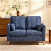 Bonnlo Divano 2 Posti in Tessuto Chenille 120 x 77 x 87cm, Divanetto con Schienale Sfoderabile e 2 Cuscini, Sofa per Soggiorno, Camera da Letto e Ufficio, Portata 260kg