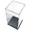 ZIUBMVDYC Vetrina in acrilico, Cubo trasparente da bancone, scatola protettiva for oggetti da collezione, organizer for ufficio, auto-assemblaggio(15x15x15CM)