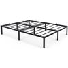 AKORD Letto Pieghevole in Metallo 140x190 cm, Nero | Letto per Ospiti Salvaspazio con Struttura e Rete a Doghe Nero 9 Gambe 20 Doghe