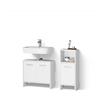 Livinity Set di mobili da bagno Amalfi, Bianco 65 cm | 2 pezzi · Mobile sottolavabo · Mobile medio