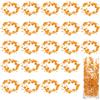 QUARKZMAN 30Pezzi Collana di Perle Artificiali 4.4 Ft Perle Arancione | Per Candele Galleggianti