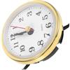 LIFKOME Inserto Orologio Rotondo al Quarzo Silenzioso 65mm M2188 | Numeri Arabi, Design a Incasso, Colore Oro, Plastico Leggero, per Progetti da Parete e Restauro