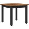 HKLGBVCR Tavolino rettangolare 40 x 40 x 36 cm Legno d'Ingegneria e Metallo