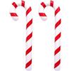 Generico Bastoncini Di Zucchero Giganti Decorazioni | 2 Pezzi Gigante PVC Gonfiabile Decorazione ,Bastoncini Di Zucchero Da Gonfiare Per Feste All'aperto | Per Giardini Portici Balconi Terrazze Interno Esterno