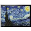 1art1 Vincent Van Gogh Notte Stellata, 1889 Zerbino 70x50 cm