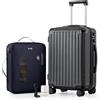 COOLIFE Valigetta sottovuoto, Nero , M, Set da 2 pezzi: 1 sacchetto sottovuoto (con pompa elettrica) + valigetta da 50,8 cm