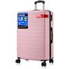 Shavont Bagaglio da Stiva Grande, Valigia Trolley Rigida in ABS+PC | 4 Ruote Girevoli a 360°, Lucchetto Integrato e Struttura Rigida, Grande Capacità per Vacanze e Viaggi di Lavoro