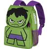 Marvel Hulk Angry-Zaino Piccolo Espandibile EXP, Verde, 18 x 28 cm, Capacità 15 L