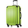 HAUPTSTADTKOFFER - Valigia Rigida Alex, 4 Doppie ruote, Taglia 65 cm, 74 Litri, Colore Verde mela