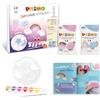 PRIMO Junior Kit - Pasta Modellabile Autoindurente Testata, Set 2 Panetti Simil Argilla da Modellare, Tempere 7 Colori per Bambini
