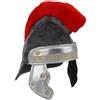 Lullaberry Elmetto da Centurione Romano per bambini, in morbido peluche, armatura da gioco con stemma rosso, accessorio per costume storico per bambini e bambine dai 3 anni in su