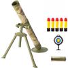 ZZPXMY Mortar Launcher Playset per 6 - 12 anni, Soft Foam Rocket Kids Play Set con 5 conchiglie in schiuma di sicurezza per ragazzi e ragazze (cinque ciotole gialle)