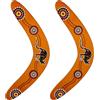 Xrten Boomerang Fatti a Mano,2 Pezzi in Stile Australiano,Boomerang di Ritorno a Forma di V, per Bambini sopra i 10 Anni, Marrone Chiaro