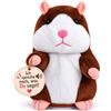 Retoo Criceto Parlante Interattivo, Peluche che Ripete le Parole, Giocattolo Educativo per Bambini, Stimola l'Apprendimento e la Comunicazione, Regalo Divertente e Originale