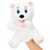 Hopearl Peluche a forma di orsetto con bocca mobile, per giochi di ruolo, giocattolo educativo e bambola da teatro, regalo creativo per ragazzi e ragazze (29 cm)