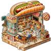 Jigfoxy Puzzle in legno per adulti, cuccioli di hotdog, puzzle unico in legno, regalo di Natale per famiglia e amici, L 34 x 33,1 cm, 240 pezzi