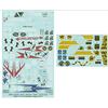 TAURO MODEL 1/32 Italian Squadron INSIGNAS for F-104 And F-86 - New Reprint - all Decal Film