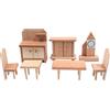 CENPEK Mobili per casa delle bambole in scala 1:12 mobili in legno per casa delle bambole set in miniatura accessori mobili modello cucina camera