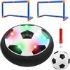 Dongcill Pallone da Calcio Fluttuante, Air Power CalcioGiocattoli con Porta da Calcio, Hover Ball con Luci LED e Musica, Alimentato a Batteria, Giocattolo CalcioIndoor per Ragazzi e Ragazze