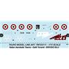 TAURO MODEL 1/72 Republic F-84F Thunderstreak - Decal a Film Unico PATTUGLIA ACROBATICA GETTI TONANTI BRIVIDO Blu