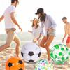 JynxtoyZeal Palloni da Spiaggia Gonfiabili,4Pcs Palloni da Piscina Estivi, Design Floreale Tropicale e Calcio,Giocattoli Gonfiabili per Spiaggia,Piscina,Festa Estiva,Giochi d'Acqua all'Aperto