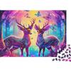 6N2X9A4S Foresta Fantasia Cervo Puzzle 1000 Pezzi Carta Puzzle per Adulti Scena Artistica Colorata Relax Famiglia Decorazione Regalo 52x38cm/1000pcs