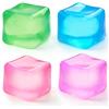 BILLMOSS Confezione da 4 palline antistress, a forma di cubo antistress, a forma di | Giocattolo sensoriale antistress per adulti e ansia, 5,1 cm, trasparente