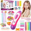 XUNIVERS Macchina per Intrecciare i Capelli,Intrecciare i Macchina Ragazze Set,Fai da Te Intrecciando i Capelli Aiuto,Gioielli per Bambini Ragazze per i Bambini da 5-12 Anni