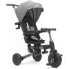 GIOJOY MoovEvo Triciclo Pieghevole Evolutivo 6-in-1 per Bambini | Dai 6 Mesi a 25 kg, 6 Funzioni, Evolutivo, Maniglione Genitore regolabile, Sedile girevole Fronte Mamma e Strada