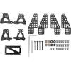 lvifloae Set di 4 Supporti Ammortizzatori in Alluminio CNC 7075 e Fibra di Carbonio per Traxxas TRX4M 1/18 Crawler Upgrade per Massima Rigidità e Risposta delle Sospensioni Montaggio Diretto Finitura Nero