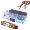 Generico Mini Tavola Da Skate Per Dita,Fingerboard Giocattolo Antistress,Mini Skateboard Da Collezione - per l'Utilizzo in Casa, in Aula, a Scuola, durante Feste, in Sala Giochi e per Attività Indoor e Outdoor