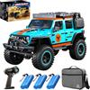X-Verse SG206PRO - Auto telecomandata, 1:20, con motore a spazzola di carbonio, 4WD All Terrain Offroad RC Truggy RC Truck Crawler per adulti (3 batterie)