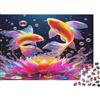 6N2X9A4S Pesci Colorati Puzzle per Adulti Puzzle 1000 Pezzi Carta Scena Floreale Acquatica Puzzle per Famiglia Relax Concentrazione Decorazione Regalo 38x26cm/1000pcs