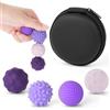 Ainiv Set di 4 palline magnetiche in silicone, antistress, per bambini, per autismo e texture, per adulti e ragazzi