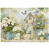VNPJBDFZTHWQ 1000 Pezzi Mini Puzzle per Famiglia Fiori Farfalla Casa Rilassante | 70 x 50 cm Cartone Decorazione Camera Taglio Accurato Regalo Compleanno Rilassato