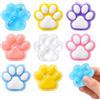 KYLOS 8 Pezzi Squishy Zampe Di Gatto, Antistress, 3,5Cm, Colori: Bianco-Rosa, Bianco puro, Azzurro chiaro, Azzurro crema, Rosa crema, Viola crema