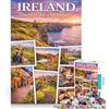 JIANGENNF Puzzle per adulti 1000 Puzzle Irlanda Escape, Giochi per famiglie, Interazione genitore-figlio, Gioco stimolante Regalo 50x75cm