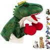 HYPYXUS Punzonare la marionetta a mano con animale con suono (#F) | Giocattolo interattivo di dinosauro squalo Husky da boxe, burattino da Kung Fu per cani e gatti di piccola taglia