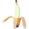 Tapallmy Squeezy Banana Giocattolo antistress Realistico giocattolo squish pelabile per alleviare lo stress agitandosi, giallo