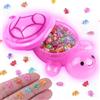ANBOOR 200 mini tartarughe in resina con 1 tartaruga Jumbo in resina rosa, in miniatura luminosa, Glow in The Dark per giardino delle fate, casa delle bambole micro paesaggio