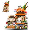 Geniteen Set di Blocchi da Costruzione Ristorante Giapponese, Modello di Architettura Mini Negozio Creativo MOC Caffè Casa Vista Strada Giocattolo Fai-da-Te per Adulti (Negozio di sushi)