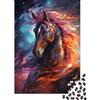 pSjDkMvHfRbLz Cavallo Artistico Colorato Puzzle 1000 Pezzi Carta per Adulti Stile Notturno Sognante Gioco di Puzzle 1000 Pezzi Relax Attenzione Casa Regalo 38x26cm/1000pcs