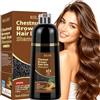 RILSIC Shampoo Colorante Castano Castagno, 500ml Hair Dye Shampoo 3 in 1 | Hair Color Shampoo 3 in 1, Shampoo Colorante Tinta Capelli Istantaneo, Shampoo Colorante Capelli Bianchi per Donna Uomo