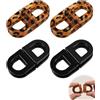 YIPFEN Fermagli Magnetici per Capelli Donna Set 4 (2 Leopardo, 2 Neri), Hair Clips Antiscivolo a Tenuta Ultra-Forte Senza Pieghe. Ideali per styling rapido di capelli spessi o fini.