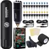 Dragonhawk Extreme kit tatuaggi Compatible Set Wireless Rotary Tattoo Pen Machine Motor Gun Wireless Battery Power Supply with RCA Jack Tattoo Cartridges Needles for Tattoo Beginners